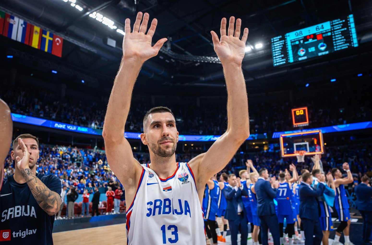 Ognjen Dobrić u dresu reprezentacije Srbije